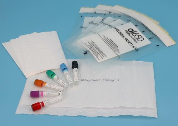 95 Kpa Biohazard Safety Packaging Bag Self Adhesive Specimen Bags Medical