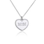 Enamel Sterling Silver Letter Pendant