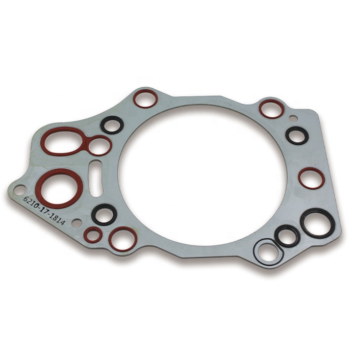Top- Steel 6D140 Excavator Engine Parts Cylinder Head Gasket for Komatsu 6210-17-1813 6210-17-1814