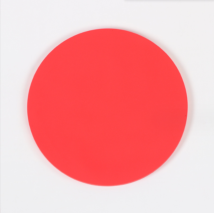 Table Mat Drink Coaster PVC Waterproof Heat Insulation Round Fashion Colorful Coasters