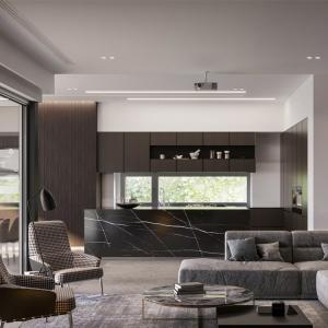 Quality Luxury Wood Stone Kitchen Cabinets Modular Kitchen Pantry Cabinet wholesale