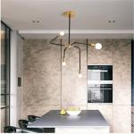 Nordic Simple Restaurant Glass Chandelier Creative Dinning Room Beaubien