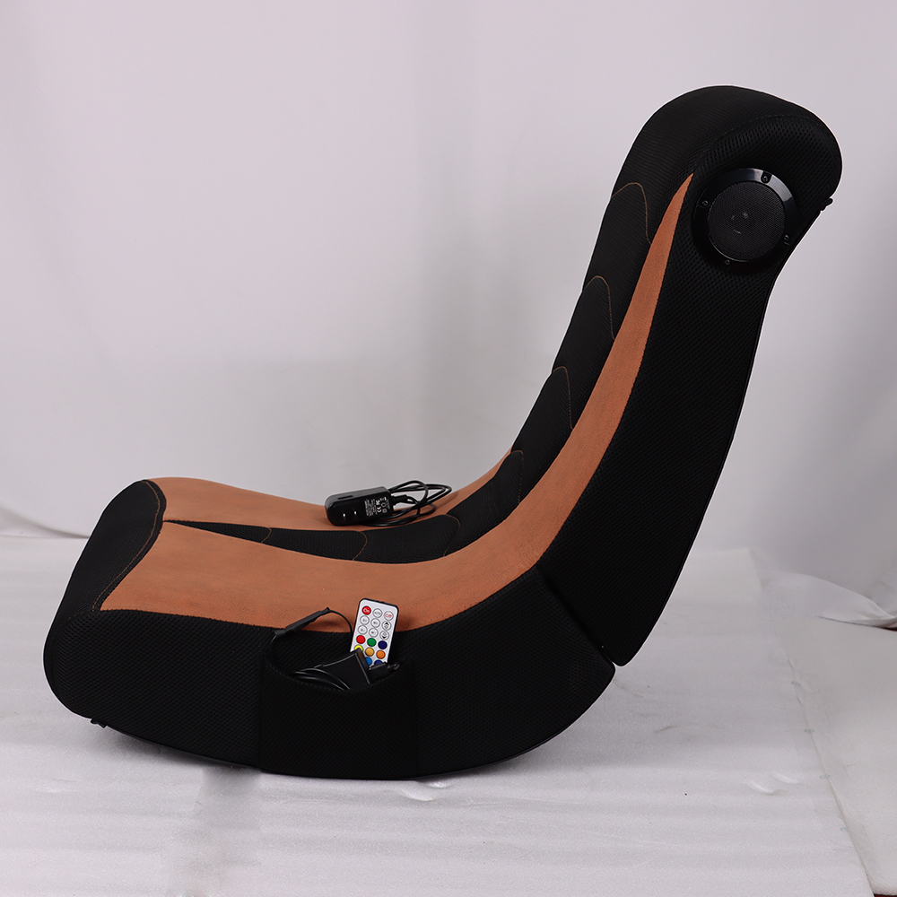 Basement RGB LED PU Leather Computer Office Gamer Gaming Chair With Lights and Speakers