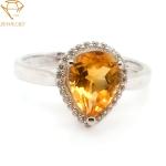 Diamond Wedding 24K Personalized Silver Ring