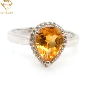 Quality Diamond Wedding 24K Personalized Silver Ring wholesale