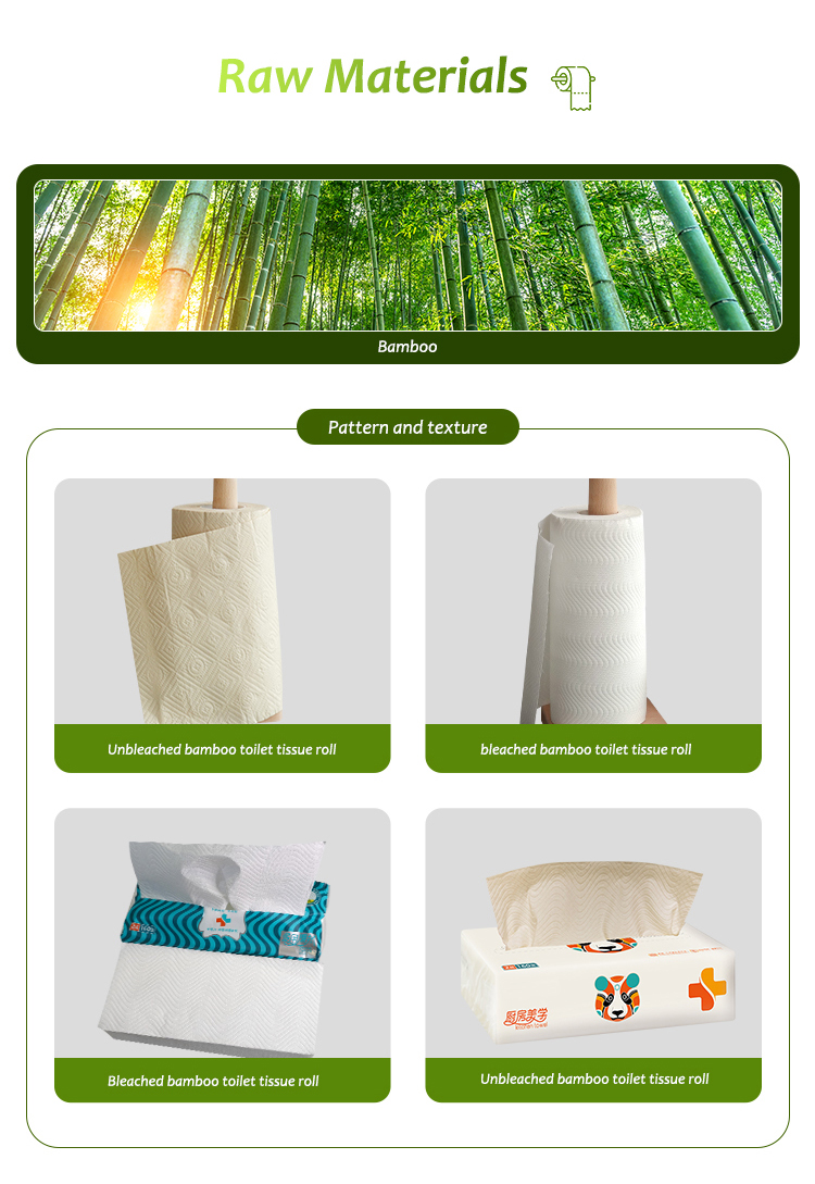 FSC Nontoxic Kitchen Tissue Paper Roll 2 Ply Disposable Durable
