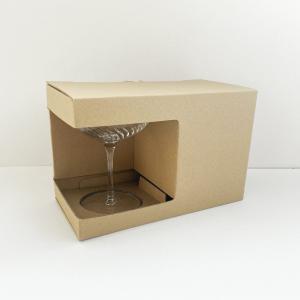 China Customized Kraft Paper Packaging Box Corrugated Cardboard Display Boxes For Glass on sale
