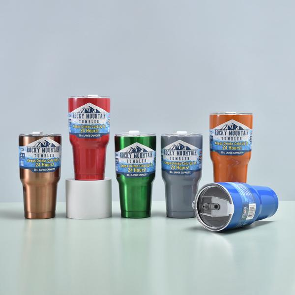 30oz Stainless Steel Tumbler,Double Wall Insulated Beer Mug American Car Cup