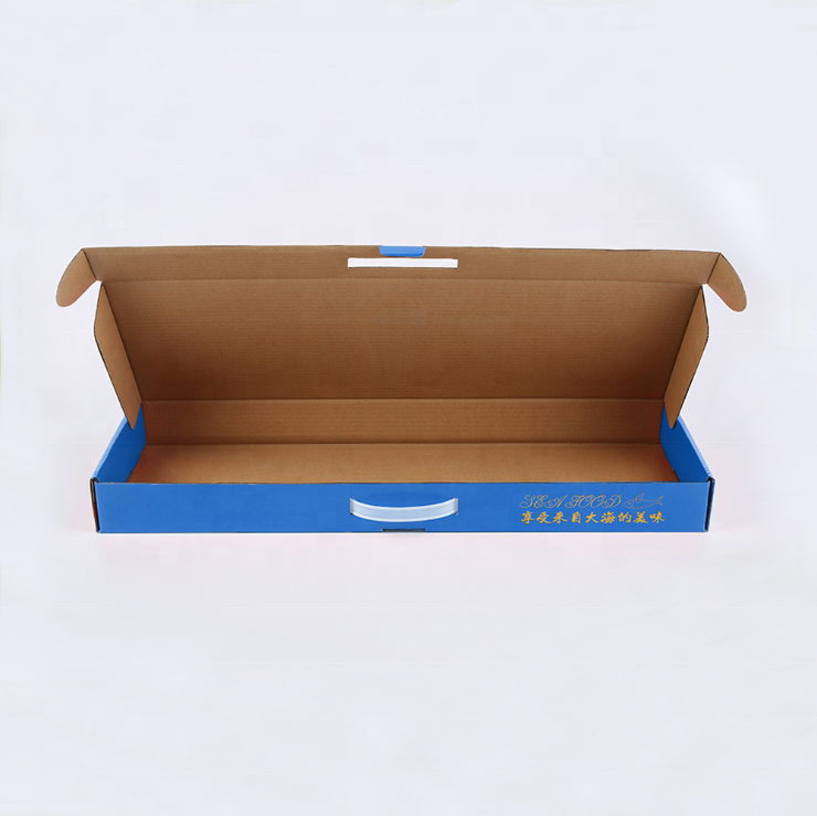 Corrugated Seafood Shipping Boxes , Fresh Seafood Box Customized Shape