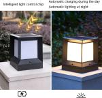 Waterproof Modern Outdoor Pillar Lights Black / Grey Garden Pillar Light