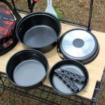 Aluminium Outdoor Cooking Pot Set 3KG Nonstick With Lid