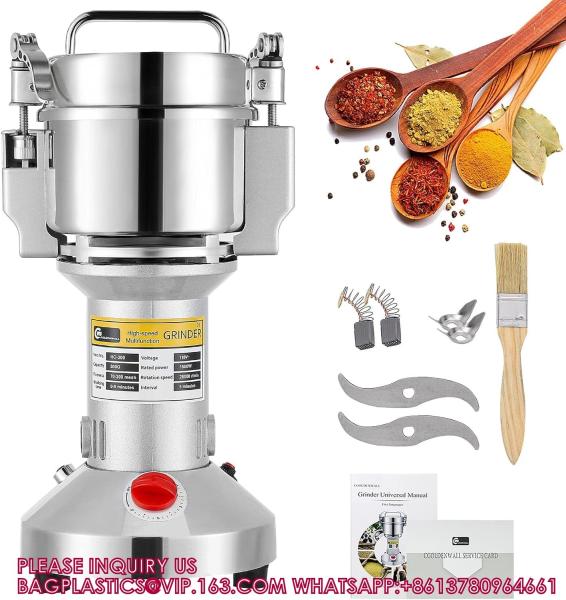 Powder Grinder 300g Electric Grain Mill Grinder Safety Upgraded Spice Grinder