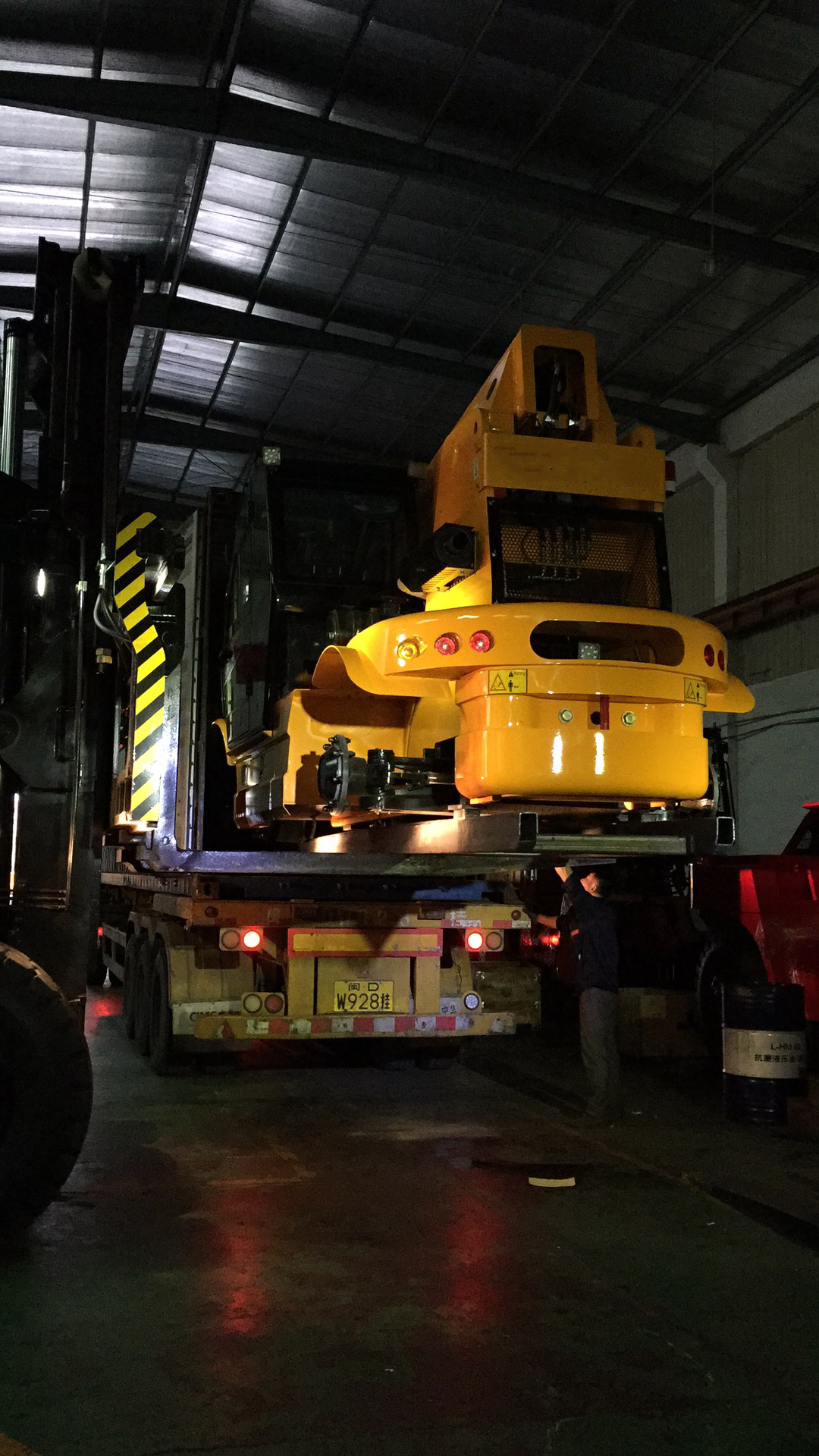 7Ton Articulating Telescopic Handler Forklift with Rotator and Diesel Power Source