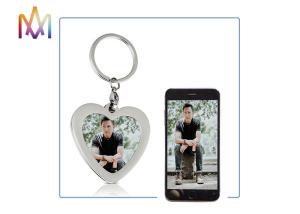 Quality SS304 Heart Shaped Photo Frame Custom Shaped Keychains wholesale