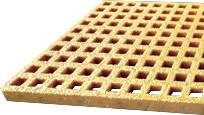 Quality Safety FRP Moulded Gratings , Slip Resistant Heavy Duty FRP Grating wholesale