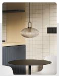 Mid century pendant light retro design glass lampRestaurant Hotel Simple