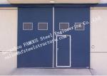 Customized Industrial Metal Sliding Door Steel Buildings Kits Single Direction