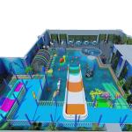 Customized Residential Water Park Equipment Swimming Amusement Park Anti UV