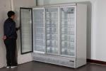 Under unit Convenience three glass doors Refrigerated stereoscopic display