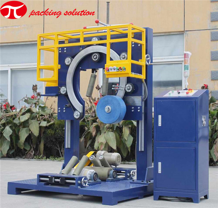 Vertical Type Autiomatic Coil Stretch Wrapping Machine GD300 1.5kw CE Certified