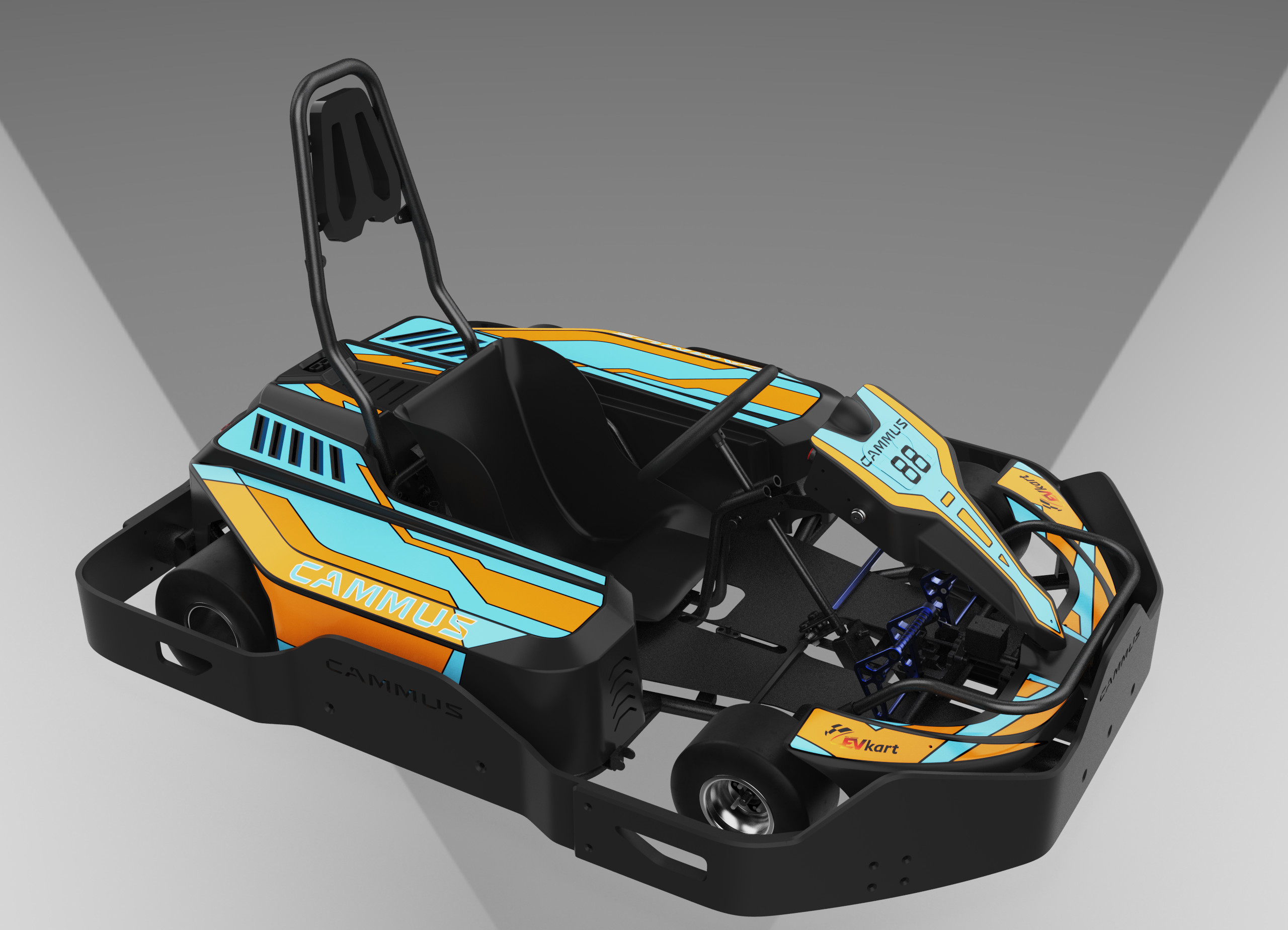 Pedal Karting Electrical Go Kart For Kids , 750w Adult Mini Go Kart