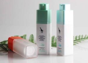 Quality Rotated Plastic Foundation Airless Pump Bottle 1oz 30ml Hot Stamping Logo wholesale