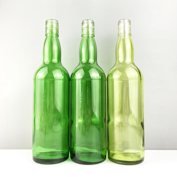 Body Material Glass 750ml Clear Round Olive Oil Bottle for Dispensing and