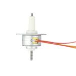 Compact 12 Volt Dc Stepper Motor / Linear Electric Motor 2 Phase 25BYZ-A022-01D