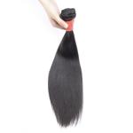 Silky Straight Bundles With Closure , Super Double Drawn Straight Hair