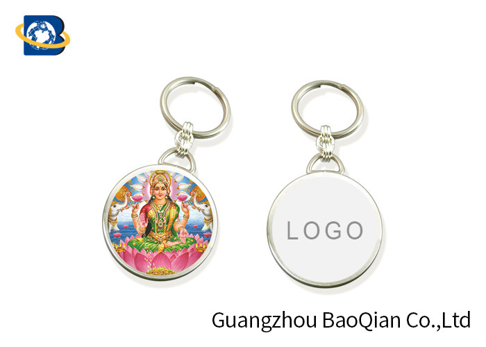Religion Lenticular Keychain 3D Printing Service Indian Gold Indian Buddhism Picture
