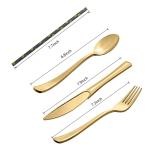 10 PCS Gold Black Tea Birthday Party Paper Plates And Cups Napkins Disposable