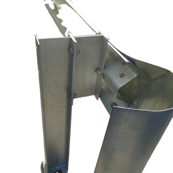 Road Safety W Beam Steel Fence with Straight Barrier and Galvanized Powder