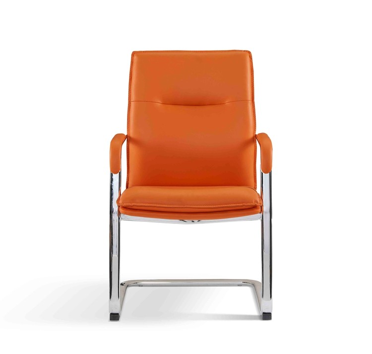 Orange Executive Revolving High Back Home Office Chair Ergonomic Desk Chair Mesh Computer Chair With Lumbar Support