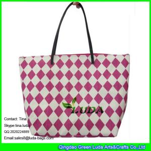 Quality LUDA red beach women handbags paper straw fashion bags wholesale