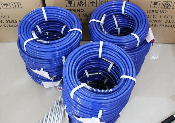 Blue 50ft High Pressure Spray Hose Work On Titan Wagner Speeflo Airlessco