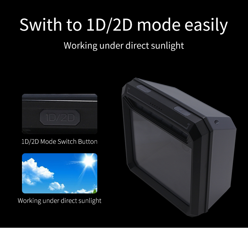 User-Friendly and Versatile Desktop Type USB Barcode Scanner for Convenient Scanning