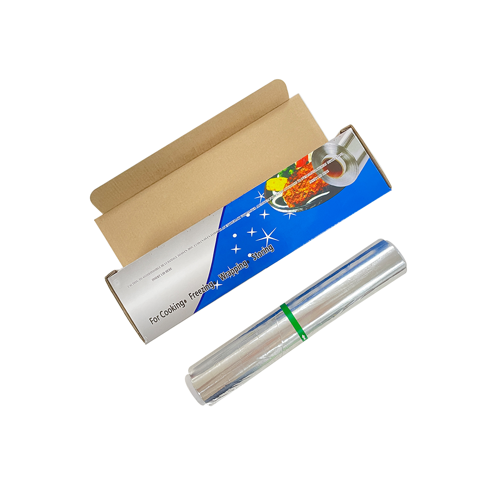 Heavy Duty Silver Aluminum Foil Roll in Customized Length for Food Packaging