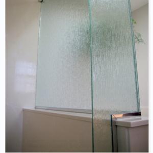 Quality Art Decorative Fluted Tempered Glass 12mm Thickness For Shower Room wholesale