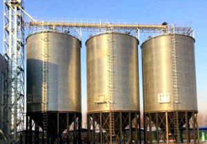 Quality Corrugated Metal Grain Bin / Hot Dipped Galvanizing Sheets Steel Feed Bins wholesale
