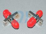 FC Singlemode Fiber Optic Adapter Metal With Flange For Optical Networks