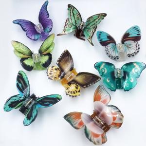 Quality Acrylic butterfly claw clip Fashion High quality shark clip wholesale