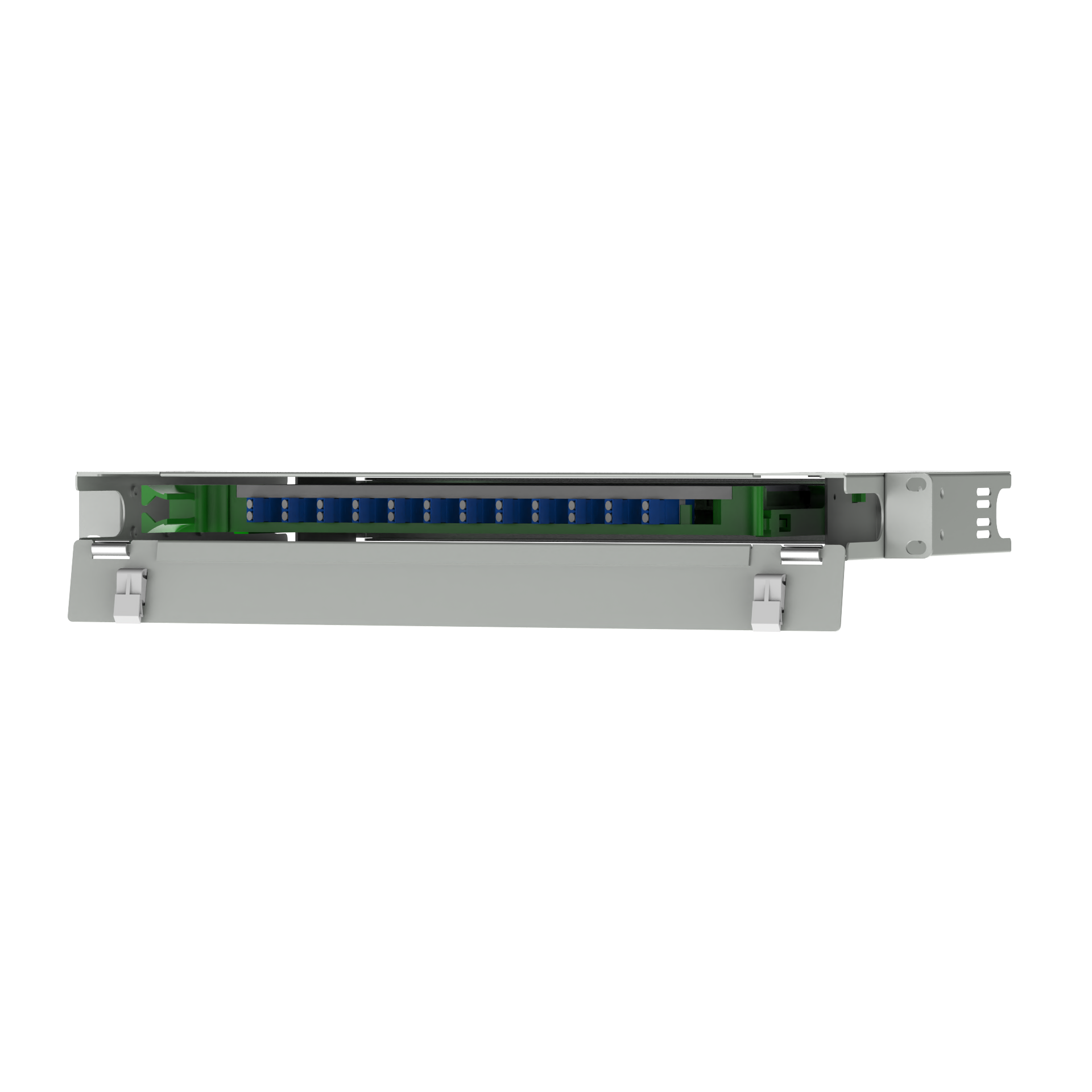 12 Ports LC Type Fiber Optic Distribution Patchpanel for ODN Network Installation