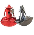 The shell bucket and grab of the excavator are made of high-strength manganese