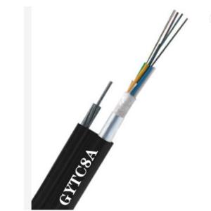 Quality Aerial Figure 8 Armoured Fiber Optic Cable GYTC8A YTTX wholesale