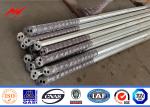 138KV Galvanized Iron Electric Steel Pole 80FT Accessories Cross Arm