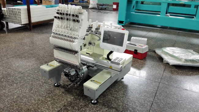 110V Single Head Embroidery Machine With High Speed Like Tajima Type For 3D Cap And T - Shirt