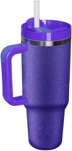 Double Walled Mutifunctional Vacuum Insulated Water Straw Bottle 16 Oz