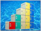 Quality Clover Keyless Plastic Gym Lockers 5 Tier 1810 × 310 × 460mm Red Storage Lockers wholesale