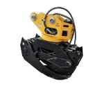 Rotatable Small Hydraulic Log Grapple For Excavator EX70 PC80