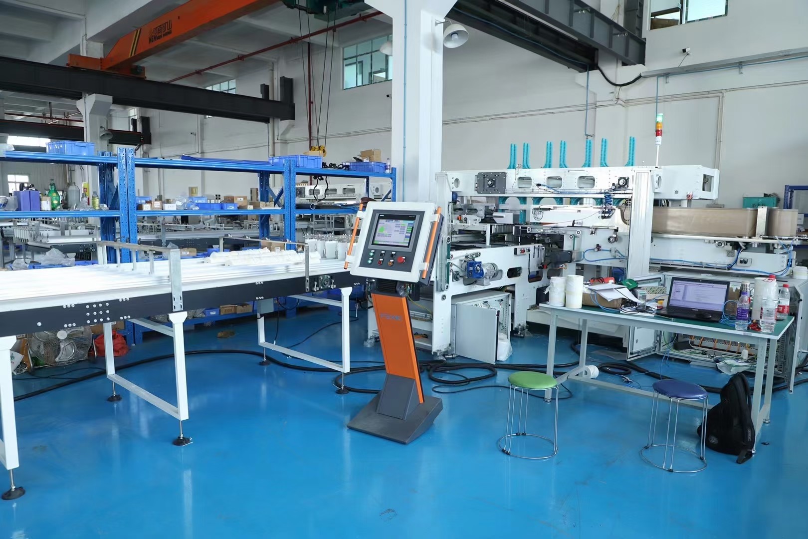 Single Roll 25mic PE Toilet Roll Making Machine , 40packs/Min Tissue Roll Machine